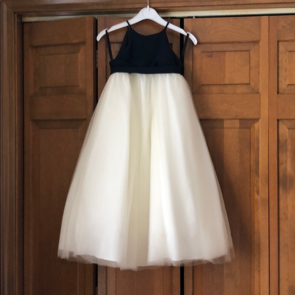 Bill Levkoff Black and White Kids Formal Dress